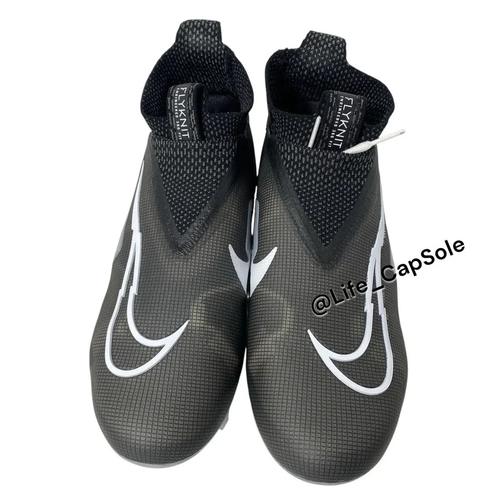 Size 14 Nike Alpha Menace Elite 3 Flyknit Football‎ Cleats Black CT6648-001 New